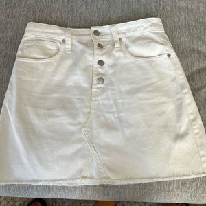 Madwell white denim skirt size 27